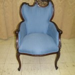 chairs reupholstered with beautiful tapestry fabric