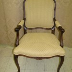 chairs reupholstered with beautiful tapestry fabric