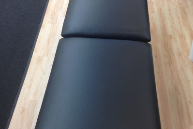 massage table re-upholstered