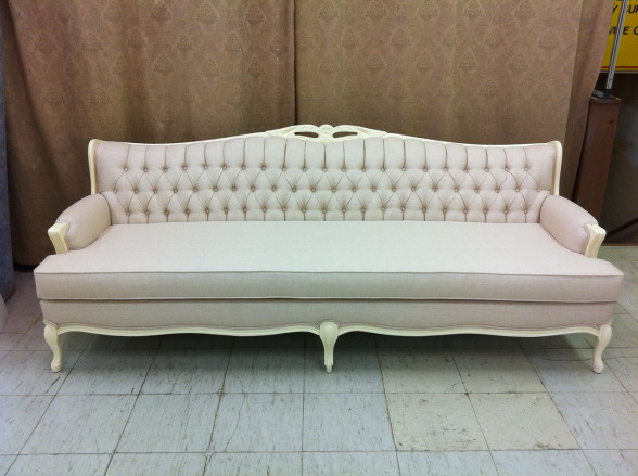 Sofa Tufted and re-upholstered